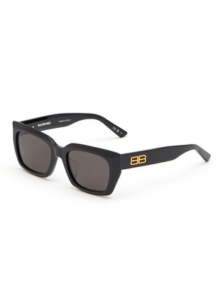 Main View - Click To Enlarge - BALENCIAGA - Logo Acetate Sunglasses