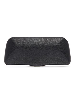Detail View - Click To Enlarge - BALENCIAGA - Logo Metal Sunglasses