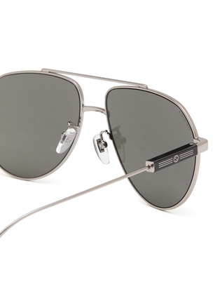 Detail View - Click To Enlarge - GUCCI - Metal Aviator Sunglasses
