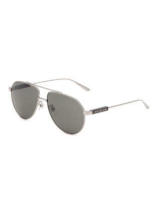 Main View - Click To Enlarge - GUCCI - Metal Aviator Sunglasses