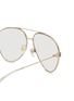 Detail View - Click To Enlarge - GUCCI - Metal Aviator Optical Glasses