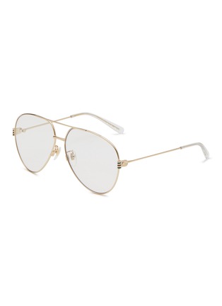 Main View - Click To Enlarge - GUCCI - Metal Aviator Optical Glasses