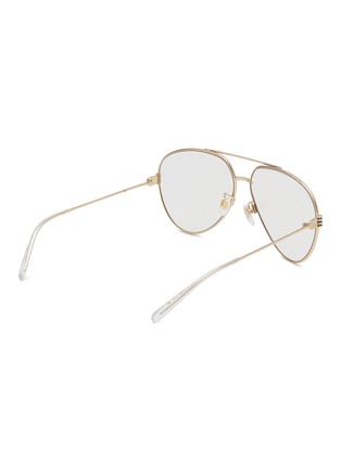 Figure View - Click To Enlarge - GUCCI - Metal Aviator Optical Glasses