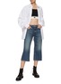 Figure View - Click To Enlarge - RE/DONE - Super Cropped Flare Jeans