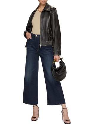 High Rise Wide Leg Cropped Jeans