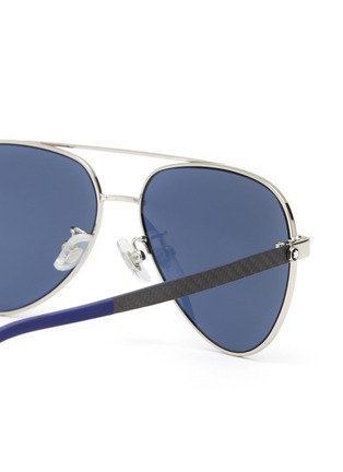 Detail View - Click To Enlarge - MONTBLANC - MB0182S Metal Aviator Sunglasses