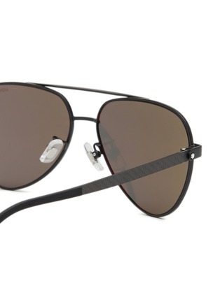 Detail View - Click To Enlarge - MONTBLANC - MB0182S Metal Aviator Sunglasses