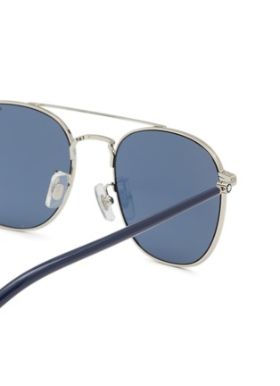Detail View - Click To Enlarge - MONTBLANC - MB0271S Metal Square Sunglasses