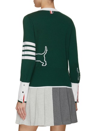 Back View - Click To Enlarge - THOM BROWNE  - Hector Intarsia Wool Sweater