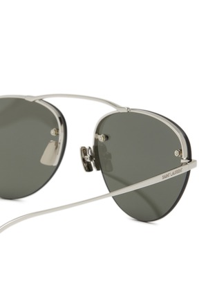 Detail View - Click To Enlarge - SAINT LAURENT - SL 575-002 Metal Aviator Sunglasses