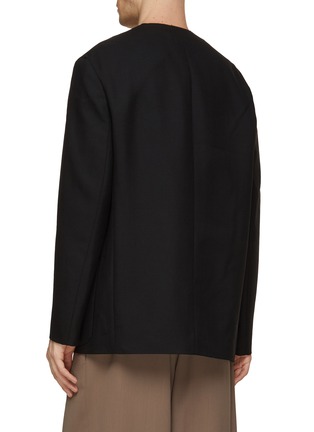 Back View - Click To Enlarge - THE ROW - Toran Collarless Wool Blazer