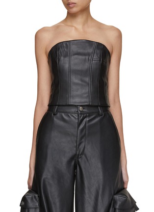 Main View - Click To Enlarge - AMIRI - Sleeveless Zip Up Bustier