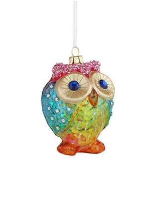 Main View - Click To Enlarge - KURT S ADLER - Owl Christmas ornament