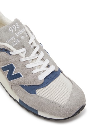 Detail View - Click To Enlarge - NEW BALANCE - Grey Day 998 Low Top Lace Up Sneakers