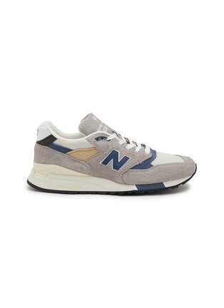 Main View - Click To Enlarge - NEW BALANCE - Grey Day 998 Low Top Lace Up Sneakers