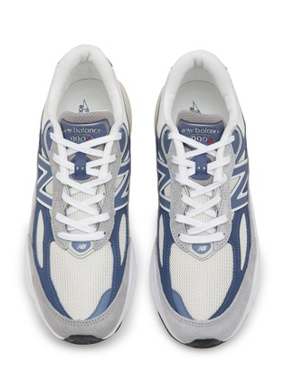 Detail View - Click To Enlarge - NEW BALANCE - Grey Day 990 V6 Low Top Lace Up Sneakers