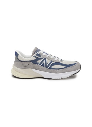 Main View - Click To Enlarge - NEW BALANCE - Grey Day 990 V6 Low Top Lace Up Sneakers