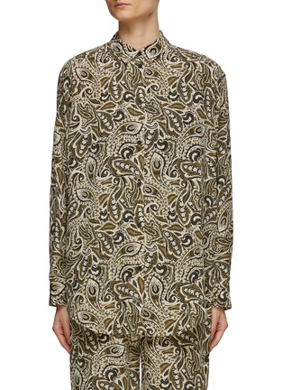 Main View - Click To Enlarge - MATTEAU - Long Sleeve Silk Shirt