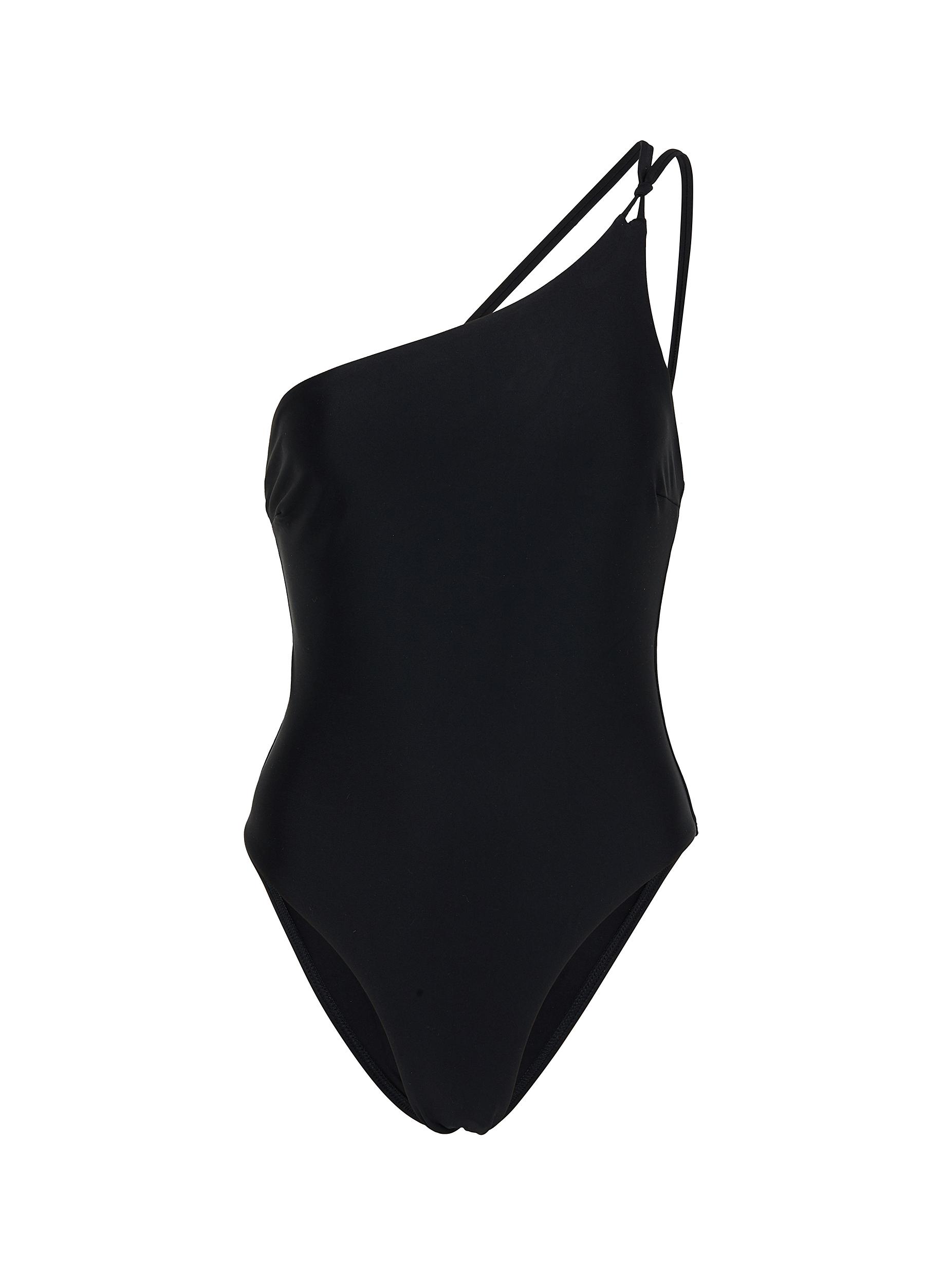 Matteau Swim Maillot One Shoulder Swimsuit In Black | ModeSens
