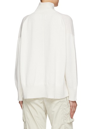Back View - Click To Enlarge - BARRIE - Oversized High Neck Cashmere Sweater