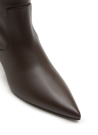 Detail View - Click To Enlarge - BRUNELLO CUCINELLI - Monili Embellished Leather Tall Boots