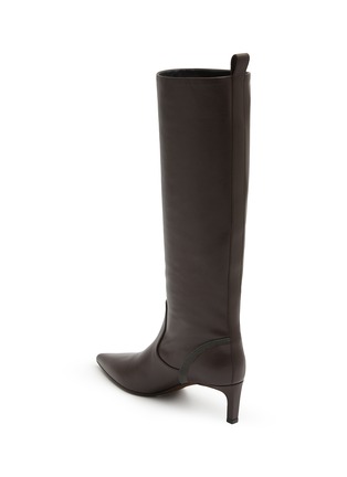  - BRUNELLO CUCINELLI - Monili Embellished Leather Tall Boots
