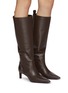 Figure View - Click To Enlarge - BRUNELLO CUCINELLI - Monili Embellished Leather Tall Boots