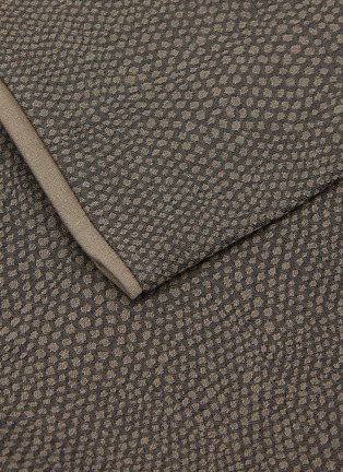 Detail View - Click To Enlarge - CELSO DE LEMOS - Kroco King Size Duvet Cover — Tobacco