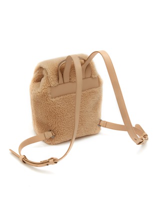 Detail View - Click To Enlarge - BRUNELLO CUCINELLI - Shearling Backpack