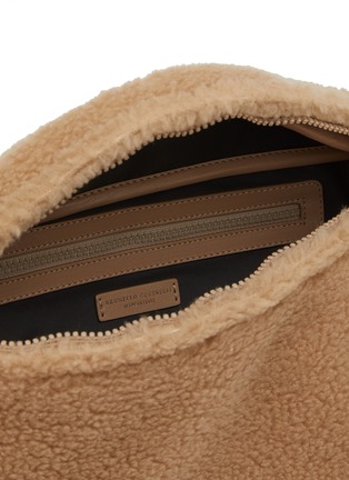 Detail View - Click To Enlarge - BRUNELLO CUCINELLI - Shearling Belt Bag
