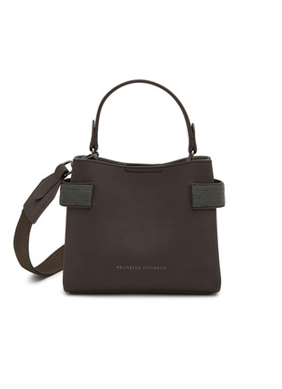 Main View - Click To Enlarge - BRUNELLO CUCINELLI - Monili Embellished Leather Tote Bag