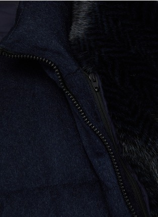  - FABIO GAVAZZI - Hooded Cashmere Mink Fur Puffer Jacket