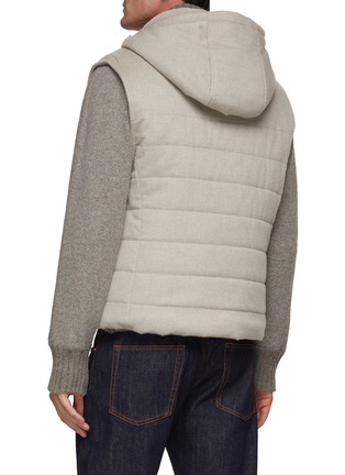 Back View - Click To Enlarge - FABIO GAVAZZI - Reversible Hooded Vest