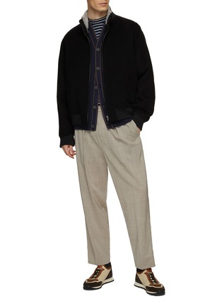 Figure View - Click To Enlarge - FABIO GAVAZZI - High Neck Zip Up Bomber