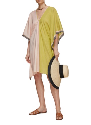 Figure View - Click To Enlarge - TWO NEW YORK - V-Neck Short Kaftan