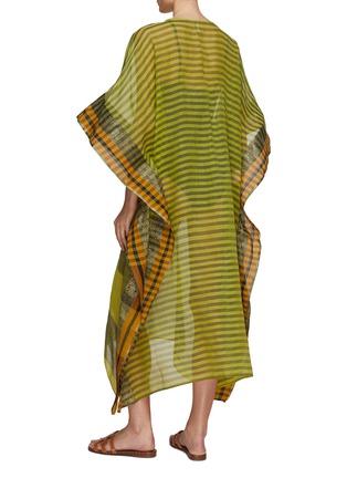 Back View - Click To Enlarge - TWO NEW YORK - Striped V-Neck Long Kaftan