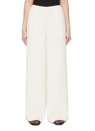Main View - Click To Enlarge - THEORY - Half Elasticated Wide Leg Pants