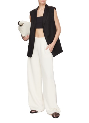Figure View - Click To Enlarge - THEORY - Oversized Linen Vest