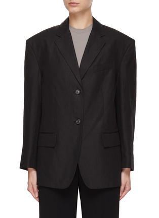 Main View - Click To Enlarge - THEORY - Exaggerated-Shoulder Blazer