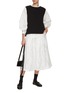 Figure View - Click To Enlarge - EUNOIA - Charming Blouse With Vest
