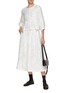 Figure View - Click To Enlarge - EUNOIA - Floral Shirring Skirt