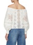Back View - Click To Enlarge - ALICE & OLIVIA - Alta Off-Shoulder Guipure Lace Blouse