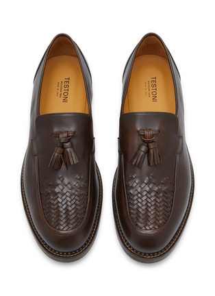 Detail View - Click To Enlarge - TESTONI - Camogli Leather Loafers