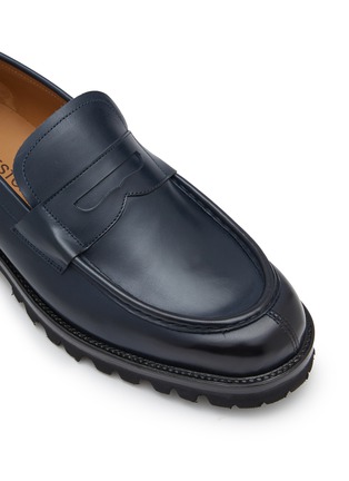 Detail View - Click To Enlarge - TESTONI - Courmayeur Leather Loafers