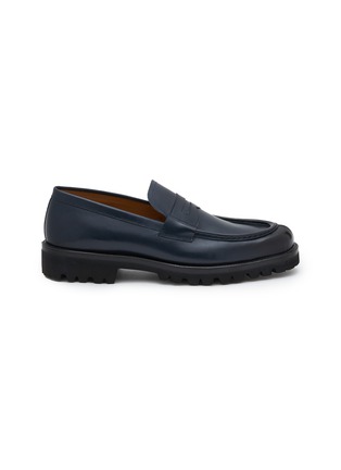 Main View - Click To Enlarge - TESTONI - Courmayeur Leather Loafers