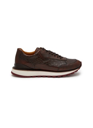 Main View - Click To Enlarge - TESTONI - Moena Leather Sneakers
