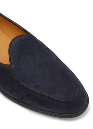 Detail View - Click To Enlarge - BAUDOIN & LANGE - Stride Suede Loafers