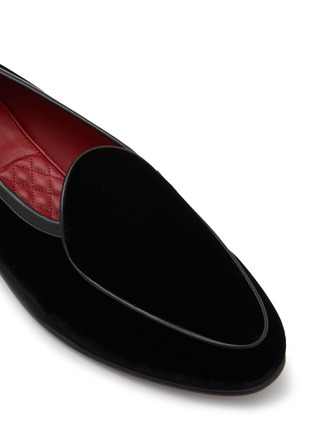 Detail View - Click To Enlarge - BAUDOIN & LANGE - Sagan Plain Velvet Loafers