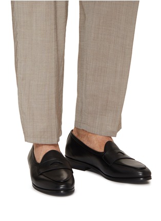 Figure View - Click To Enlarge - BAUDOIN & LANGE - Sagan Ginkgo Ivy Loafers