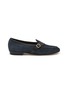 Main View - Click To Enlarge - BAUDOIN & LANGE - Sagan Classic Buckle Suede Loafers